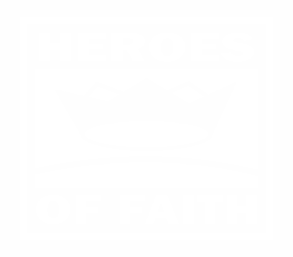 Heroes of Faith white logo